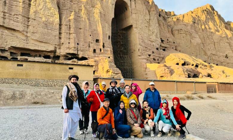 A group of Albanian tourists in Bamyan province. January 25, 2024—Bakhtar News published the photo under Taliban control.